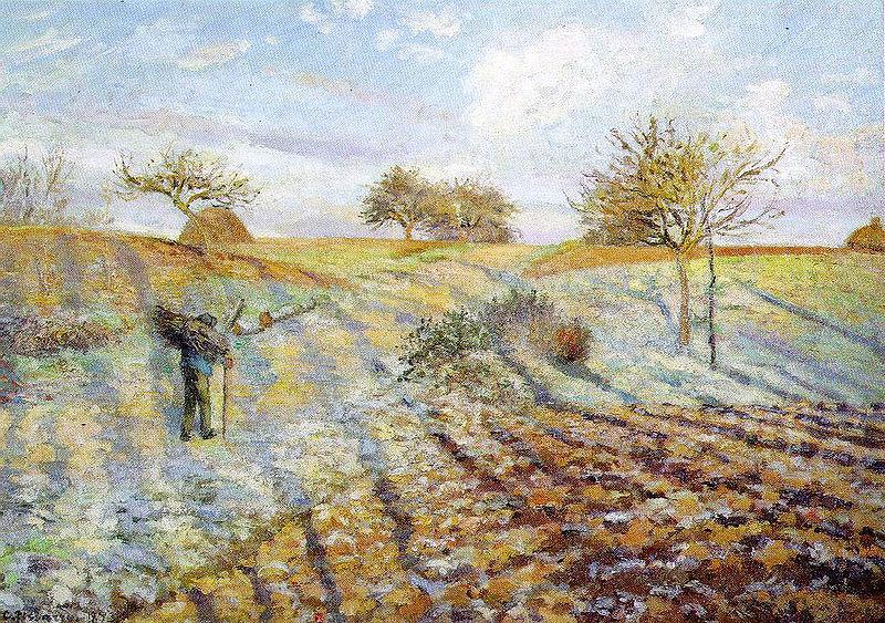 Camille Pissarro White Frost oil painting image